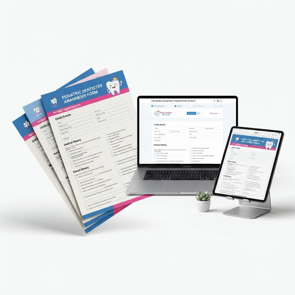Material completo da ficha de anamnese para odontopediatras